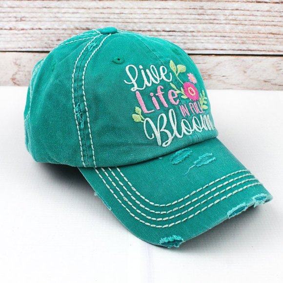 NWT "Live Life Full Bloom" Cap - Picture 2 of 3